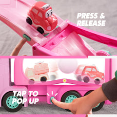Vroomix extendable swaying head truck for adjustable play angles