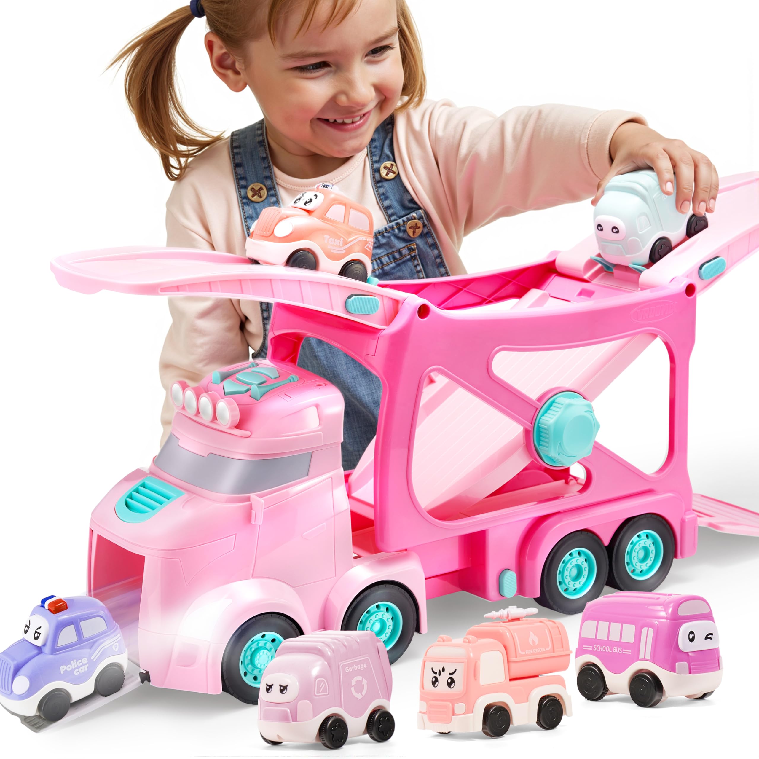 Vroomix extra large toy trucks hero: spacious play and easy storage for toddlers