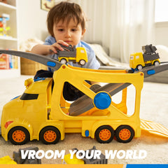 Vroomix included small cars sized for little hands to grip easily.