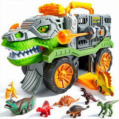 Vroomix JOVA dinosaur transport truck in action for durable playtime fun.