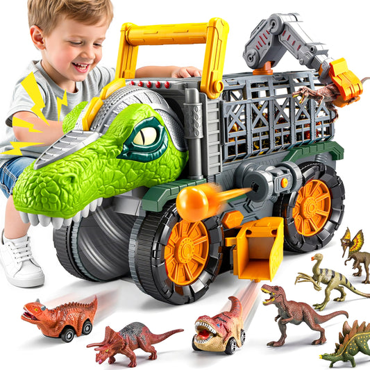 Vroomix JOVA dinosaur truck front view, ideal for action-packed play and imaginative scenes.