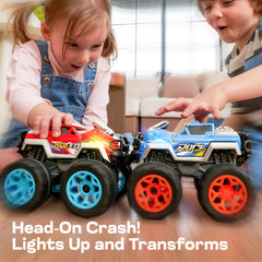 Vroomix Jova two-vehicle set supports imaginative crash-scene play