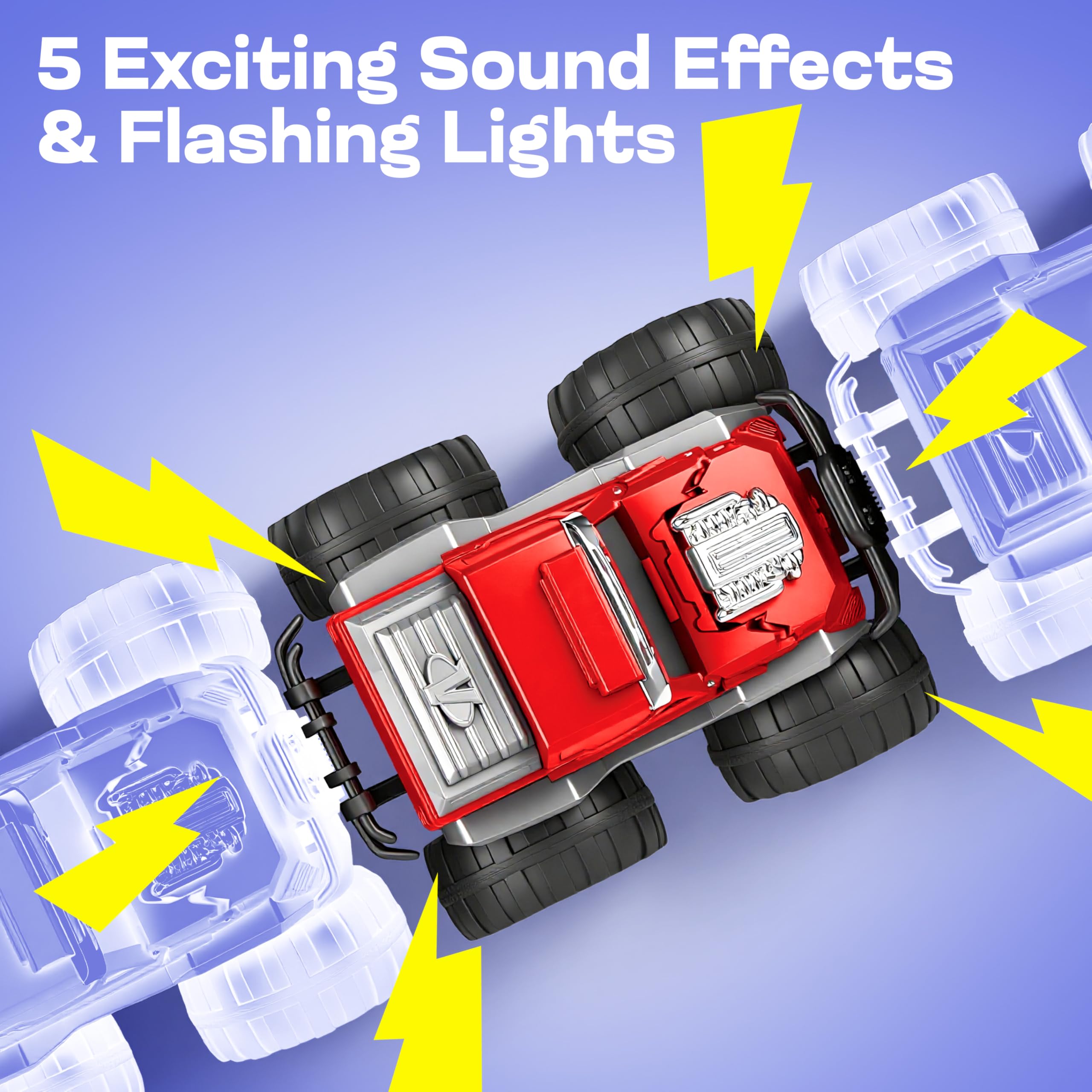Vroomix Jova quick-reset mechanism lets kids restore trucks quickly