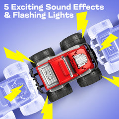 Vroomix Jova quick-reset mechanism lets kids restore trucks quickly