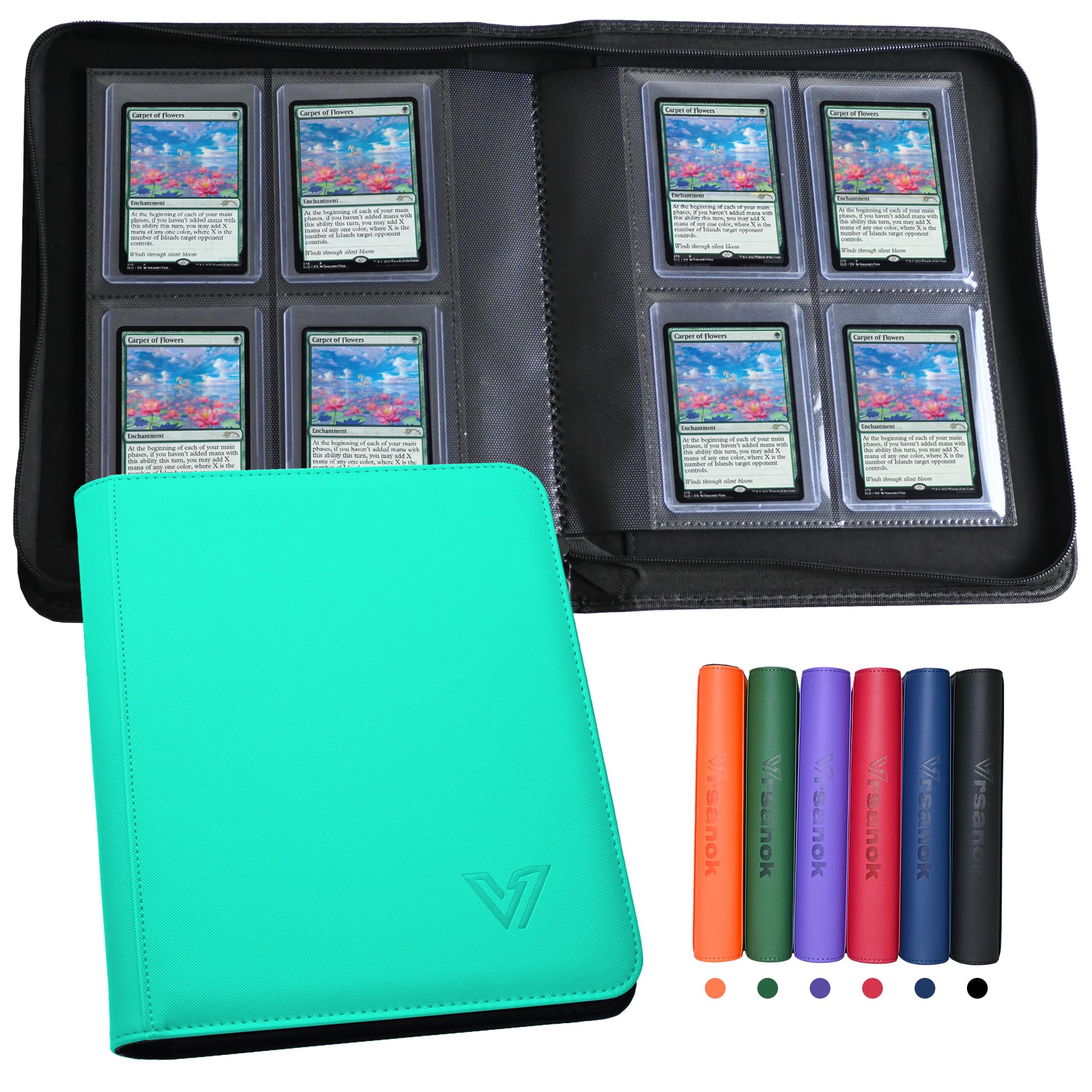Vrsanok Toploader Binder 4-Pocket cover shows sturdy protection for your collection
