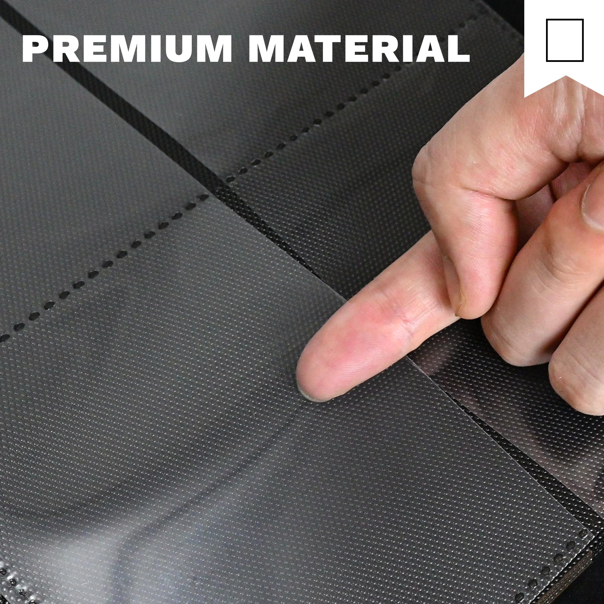 Vrsanok binder uses water-resistant PU leather for durability in transit