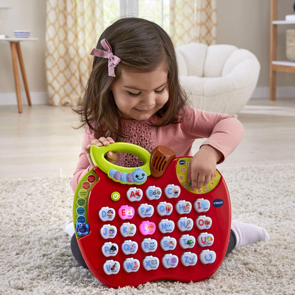 VTech ABC Learning Apple red dancing lights invite pattern repetition and memory play