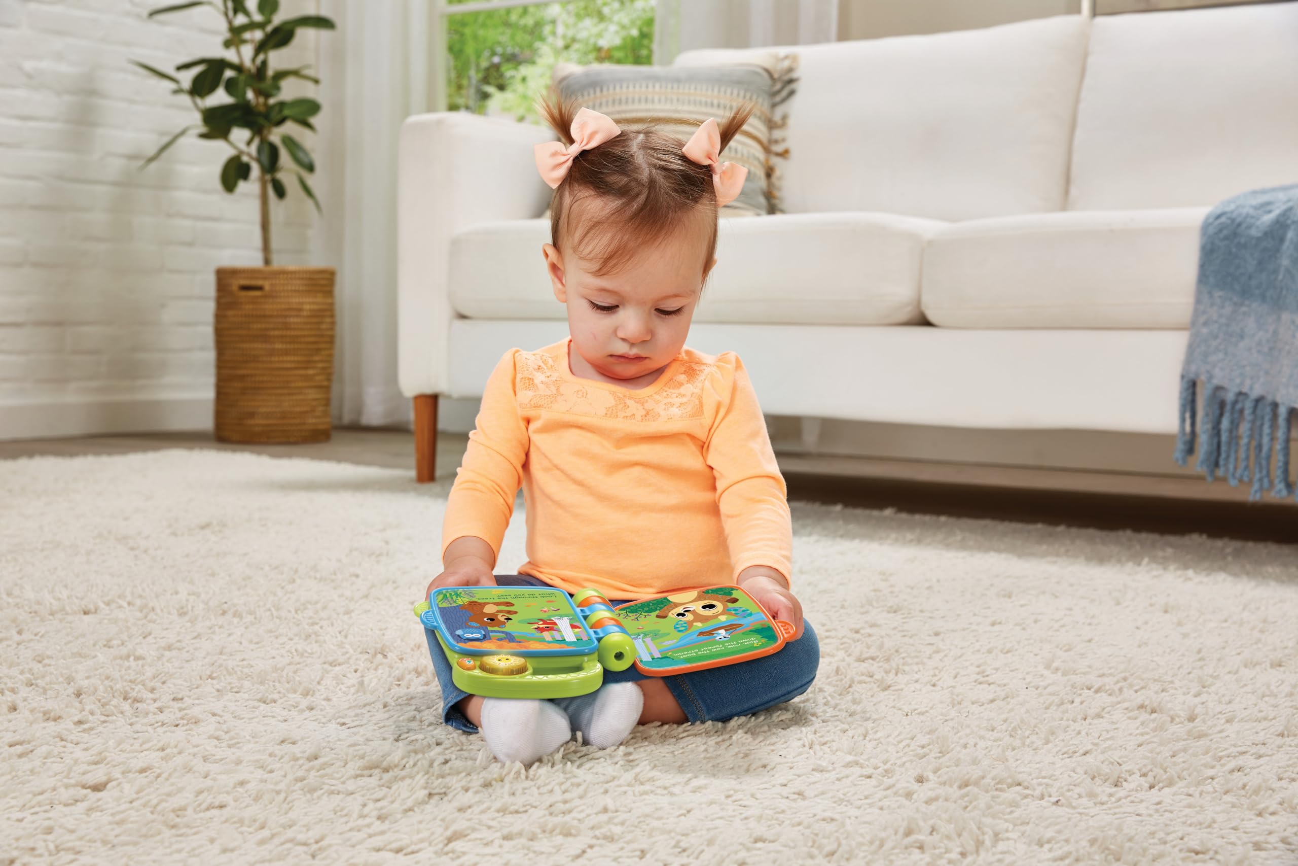 VTech Baby Animal Rhymes Storytime durable plastic pages wipe clean for daily use