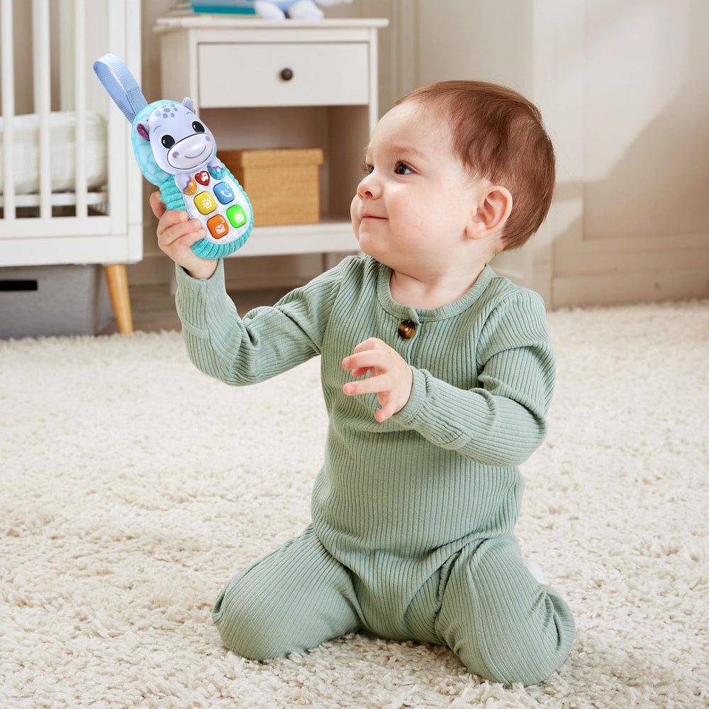 VTech Hello Hippo Soft Phone age-appropriate for 3+ months