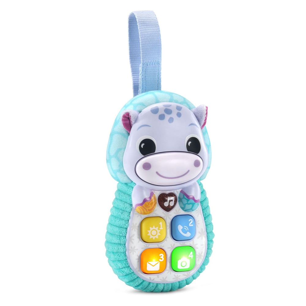 VTech Hello Hippo Soft Phone squishy button detail for tactile exploration