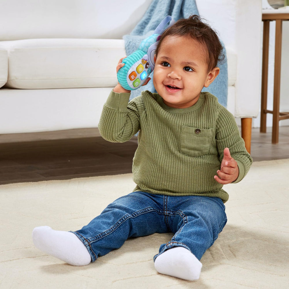 VTech Hello Hippo Soft Phone strap attachment to stroller