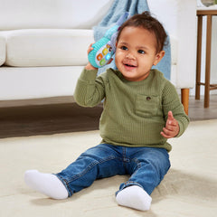 VTech Hello Hippo Soft Phone strap attachment to stroller