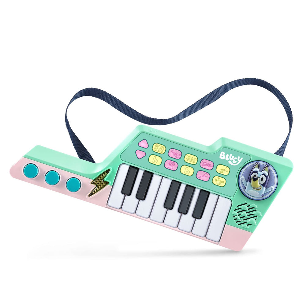 Bluey keytar used for creative restaurant pretend play