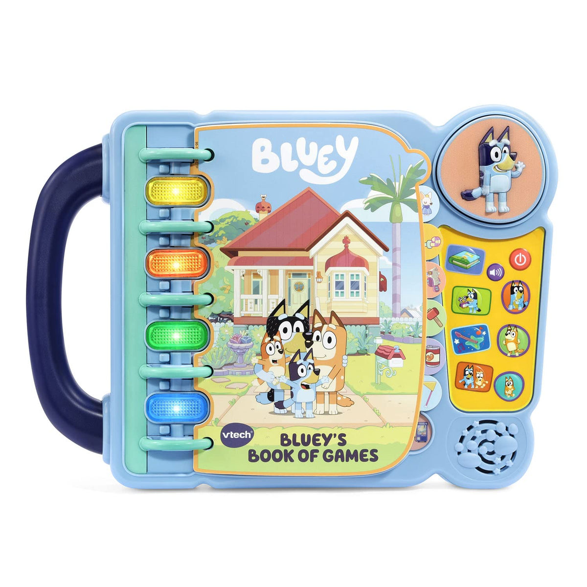 VTech Bluey’s Book of Games cover art invites imaginative pretend play and family bonding.