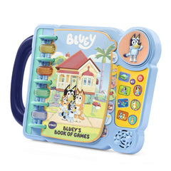 VTech Bluey’s Book of Games Music Mode highlights light-up buttons and sound effects.