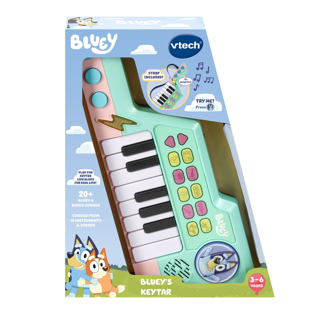 VTech Bluey keytar bright visuals and built-in melodies