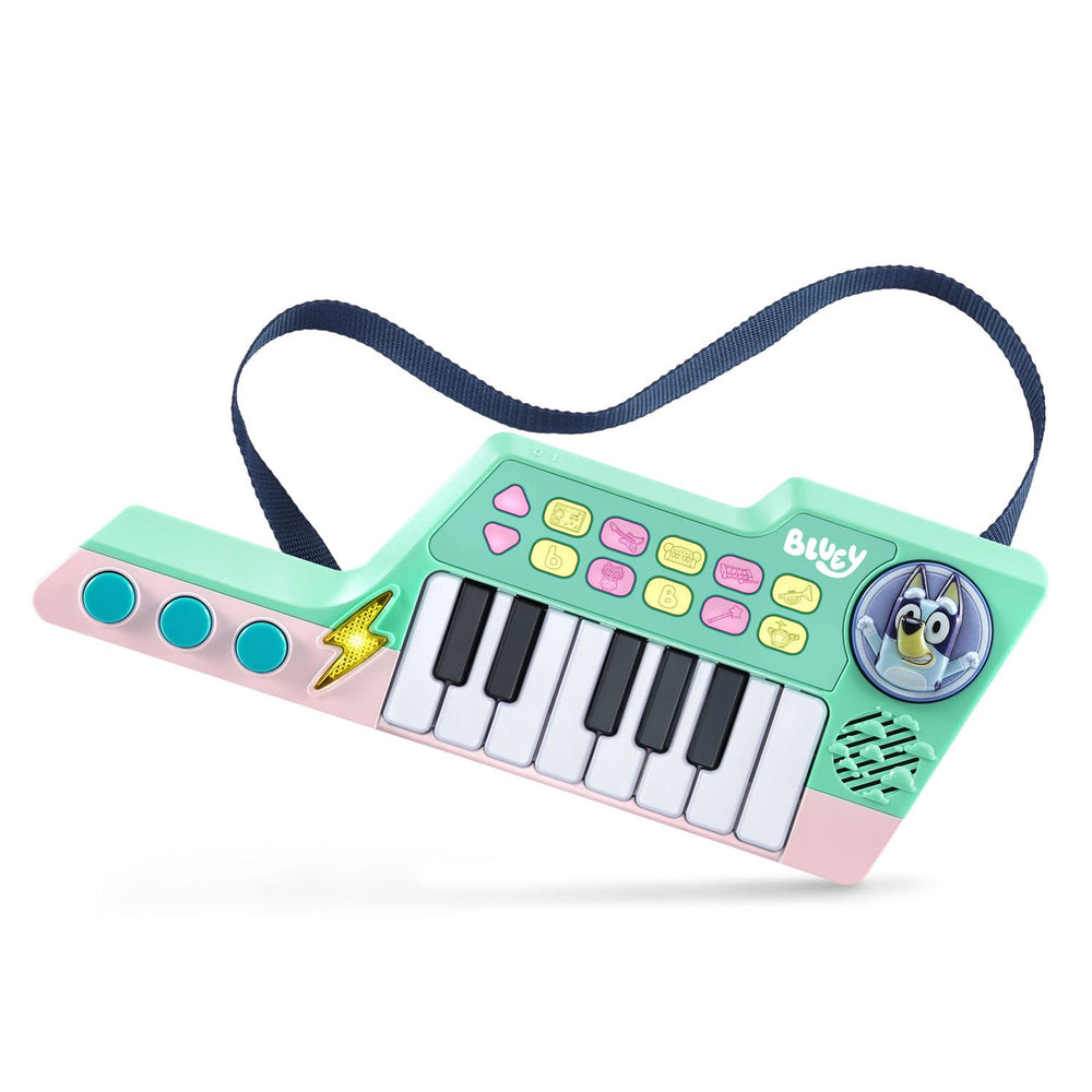 VTech Bluey keytar front view for imaginative pretend play