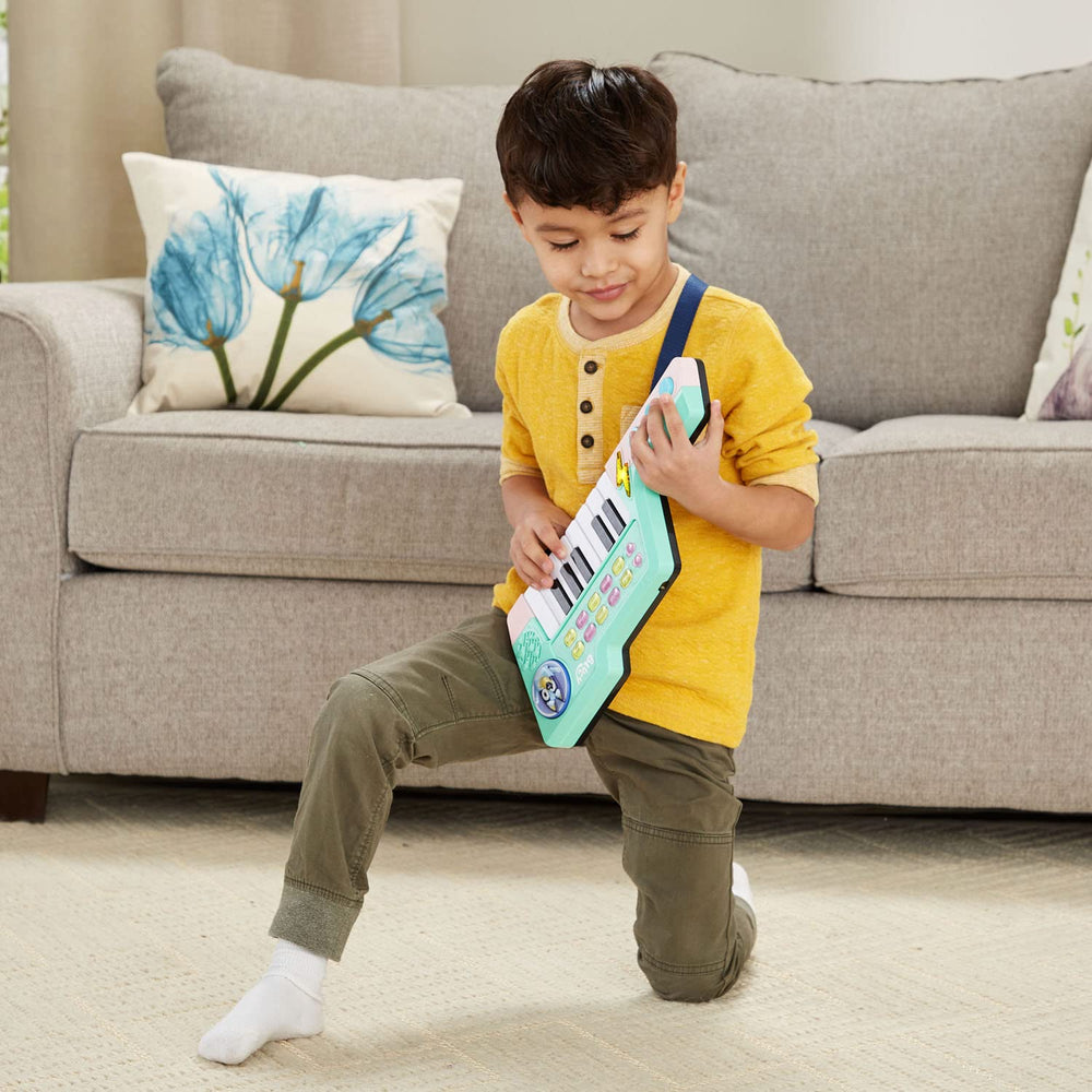 Keytar strap attached for easy on-the-go play