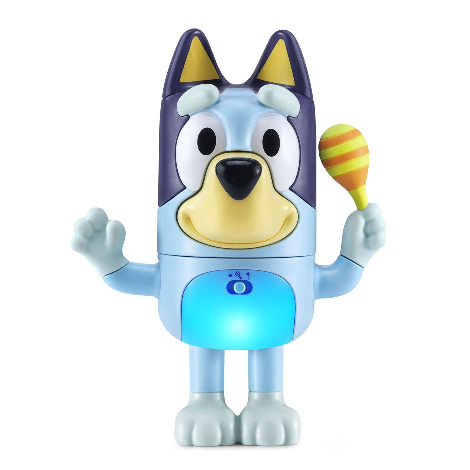 VTech Bluey Shake It Bluey head-turn action encourages active imaginative play.