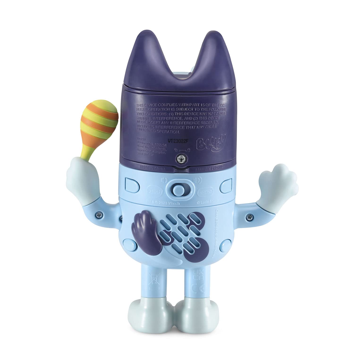 VTech Bluey Shake It Bluey ticklecrab-action supports interactive storytelling and sensory fun.
