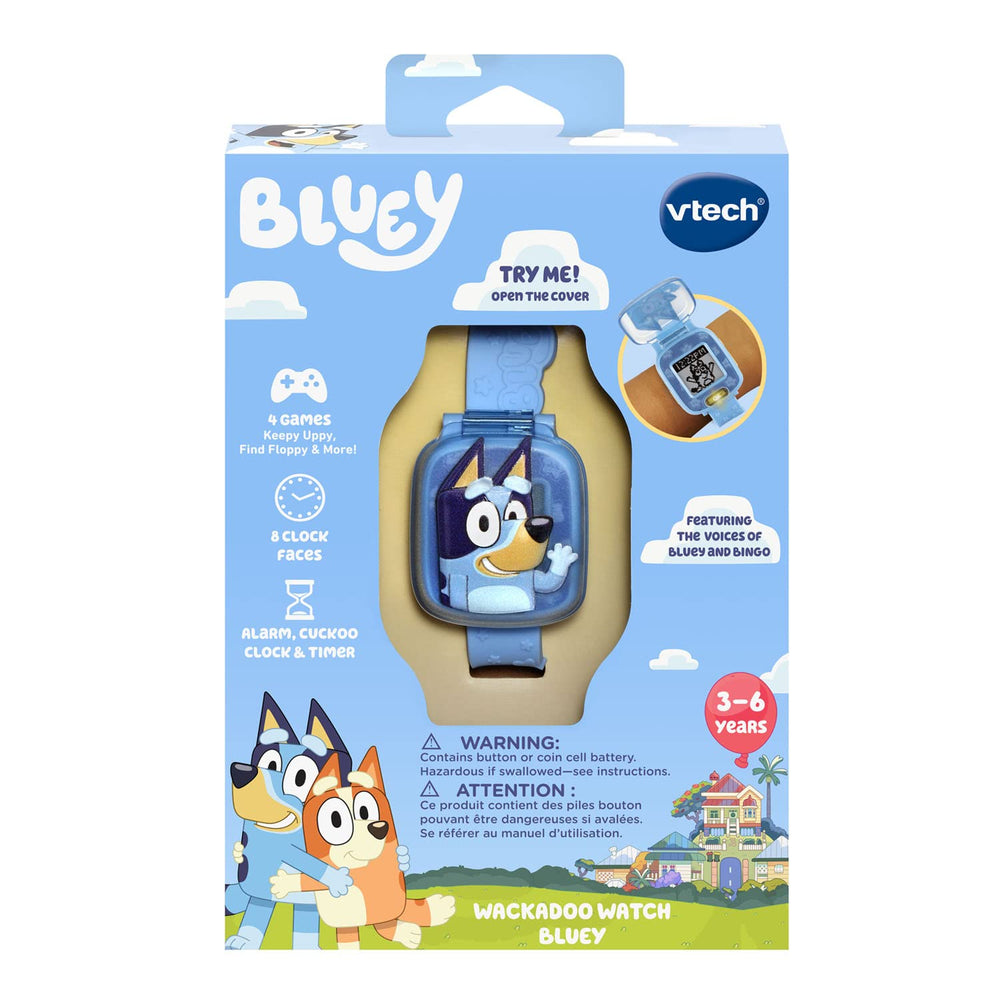 VTech Bluey Wackadoo Watch ideal for ages 3-6, fostering age-appropriate engagement