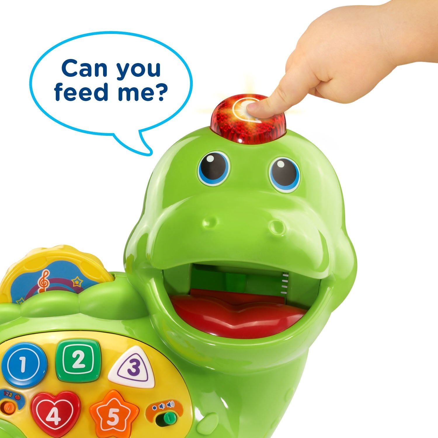 VTech Chomp and Count Dino shape buttons teach shapes