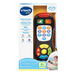 VTech Click and Count Remote features volume control for kid-friendly listening