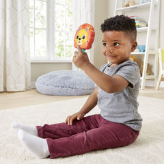 VTech I See Me Lion Mirror handheld design fits little hands.