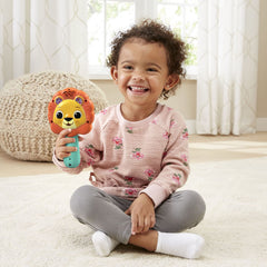 VTech I See Me Lion Mirror music paw activates four songs and melodies.