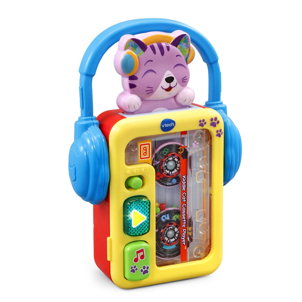 Kitty moves up and down to engage little listeners with the Kiddie Cat Cassette Player.