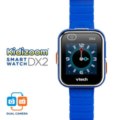 KidiZoom DX2 blue showing two cameras for kid friendly photos