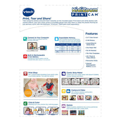 VTech PrintCam microSD slot supports up to 32GB
