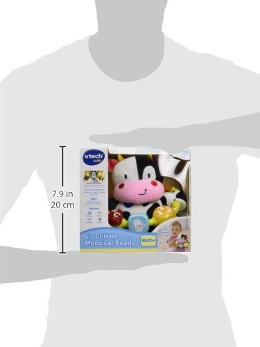 Soft textured plush cow from VTech Lil' Critters Moosical Beads