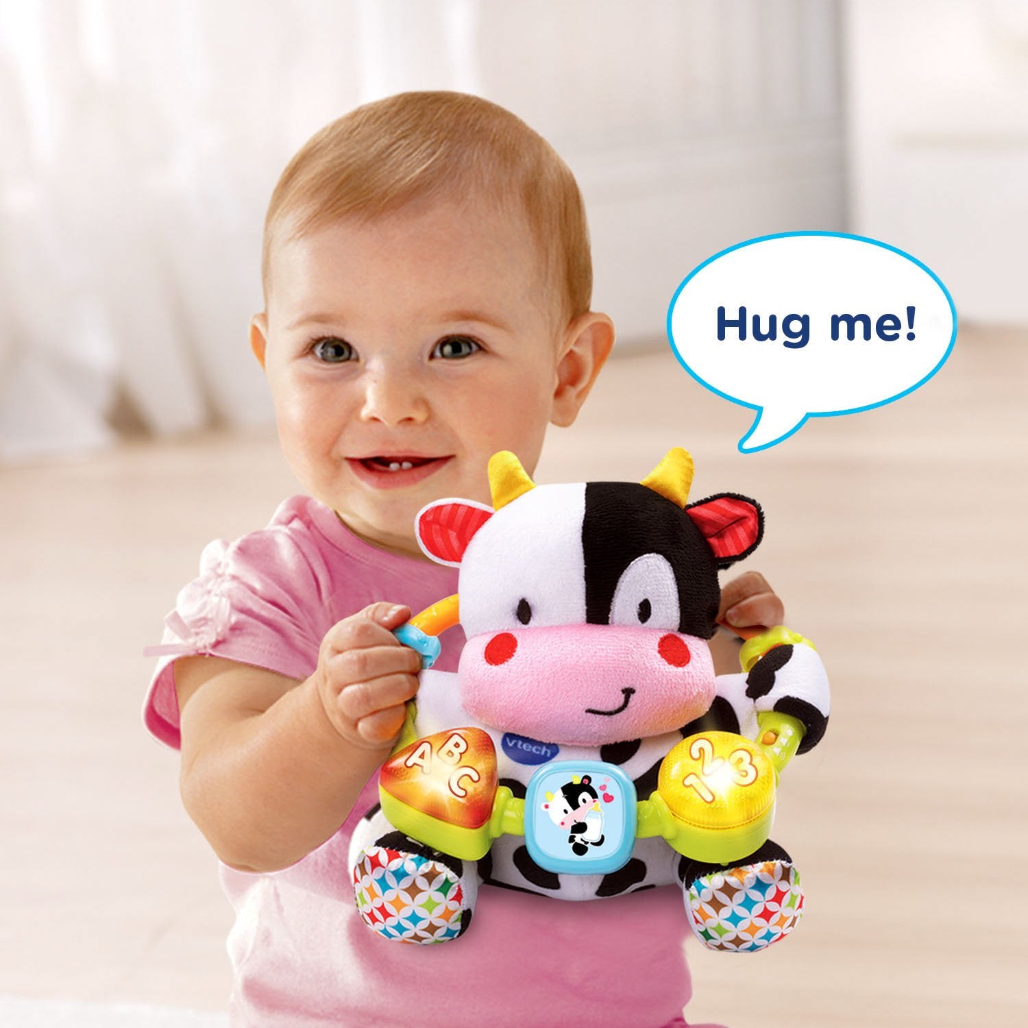 VTech Lil' Critters Moosical Beads showing the spin square bead for motor play