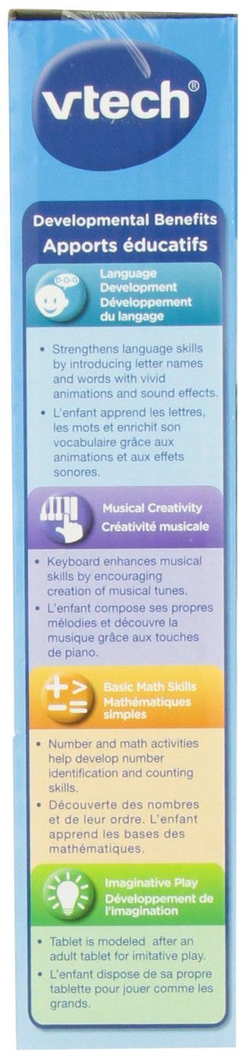 VTech Little Apps Tablet activity buttons cover letters, numbers, and puzzles