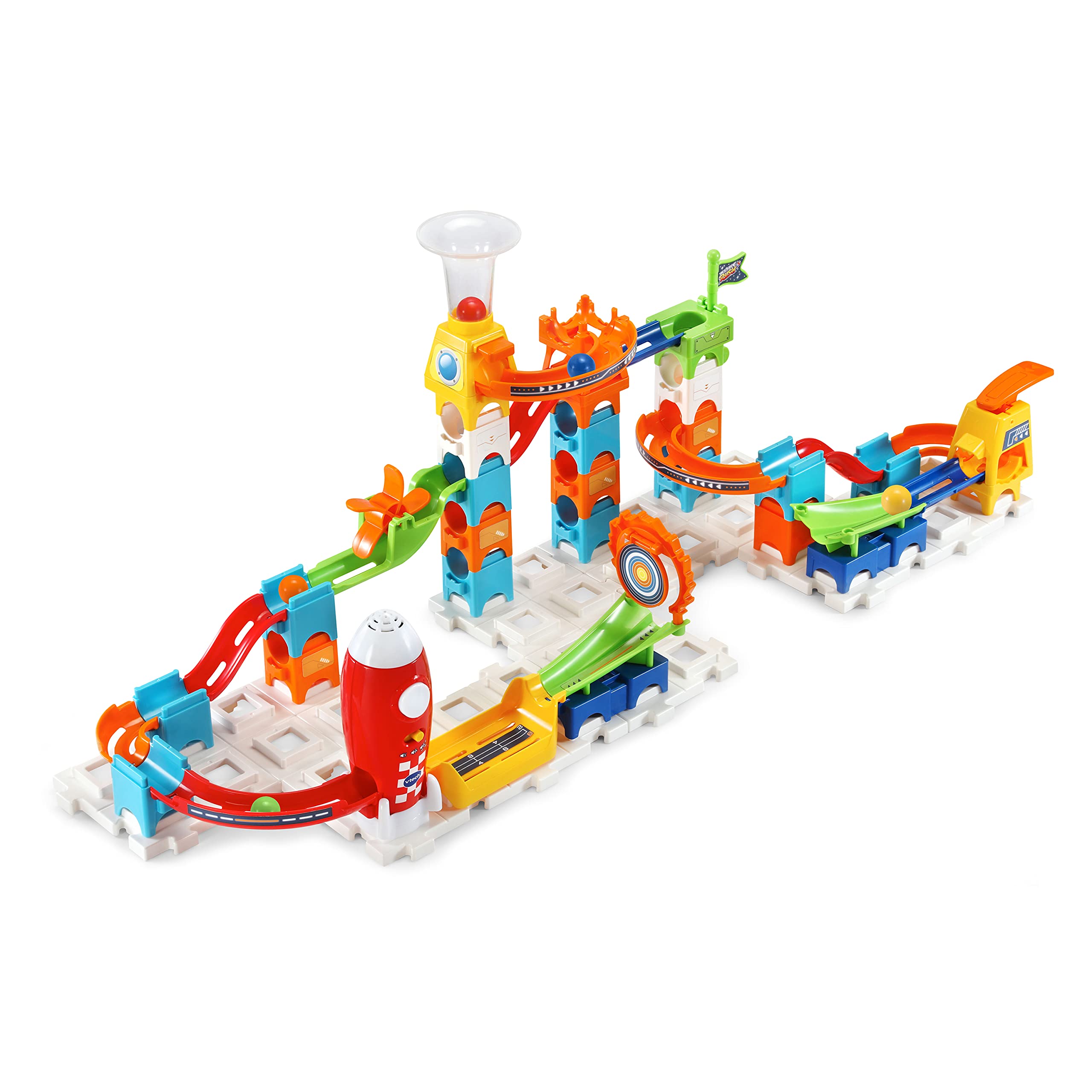 VTech Marble Rush ramps and fast tracks fuel dramatic marble runs