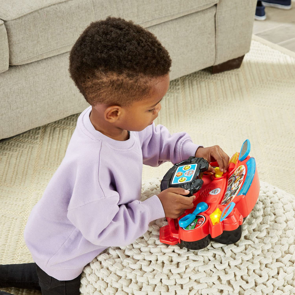 VTech Paw Patrol dashboard lights flash during mode changes.
