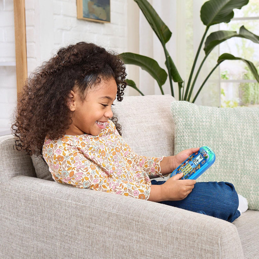 VTech PAW Patrol Rescue Mission Learning Phone Pup Pup Missions—team play with Ryder.