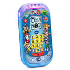 VTech PAW Patrol Rescue Mission Learning Phone screen graphics—engages with interactive activities.