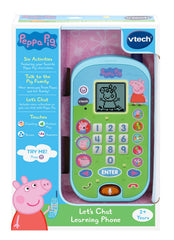 VTech Peppa Pig Lets Chat Phone shows messages icon for storytelling