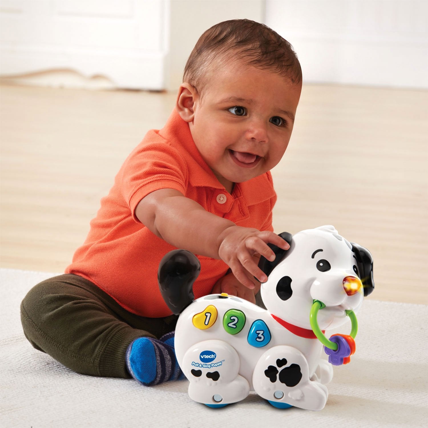 Walking action shows movement and exploration for toddlers