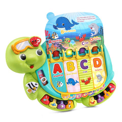 Eight piano keys on Sea Turtle book aiding musical learning and rhythm practice