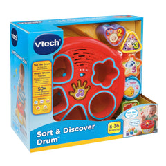 VTech Sort and Discover Drum yellow battery compartment with demo power