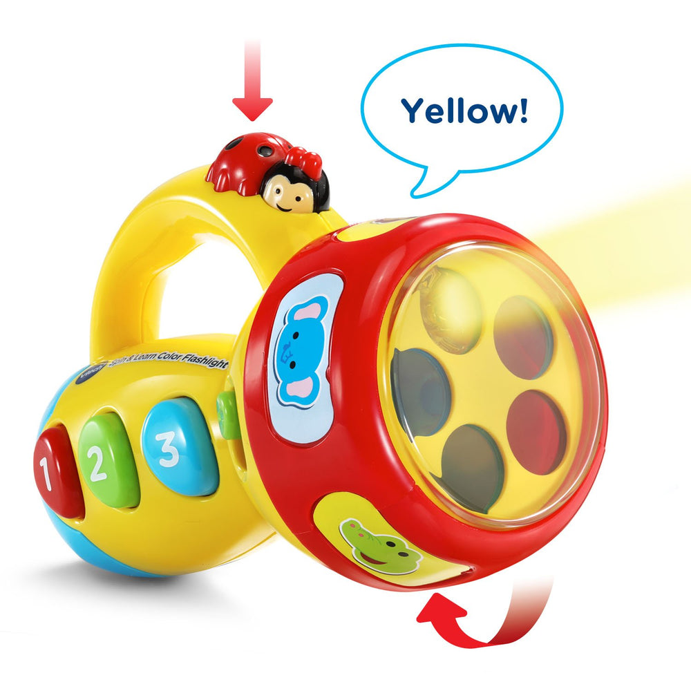VTech Spin and Learn Color Flashlight animal sounds from spinning dial.