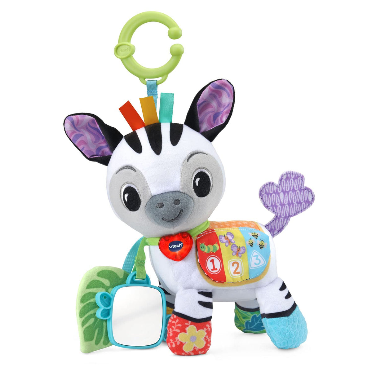 VTech Take Me With You Zebra with soft fabric for cozy touch and cuddly play