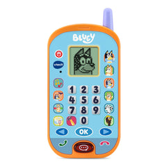 VTech Bluey learning mobile demonstrates authentic voices for immersive storytelling.
