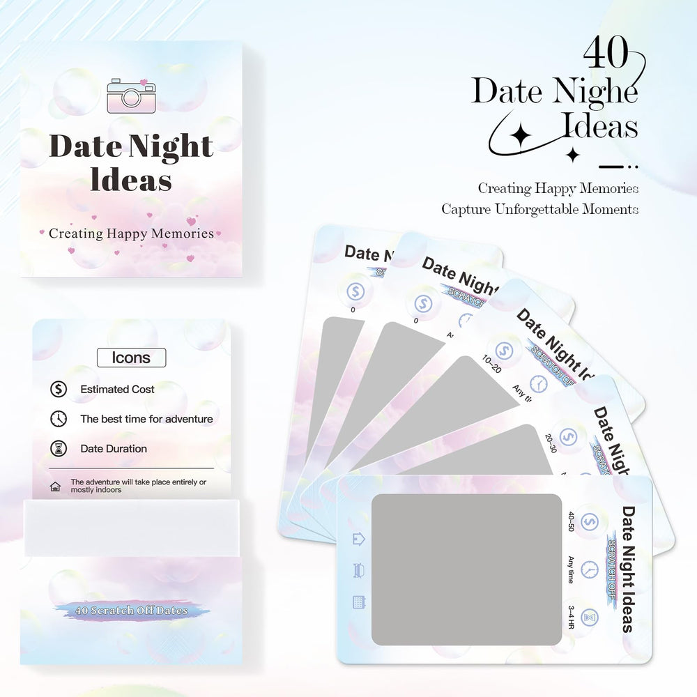 VUNCESSIN scratch-off cards revealing activities for couples