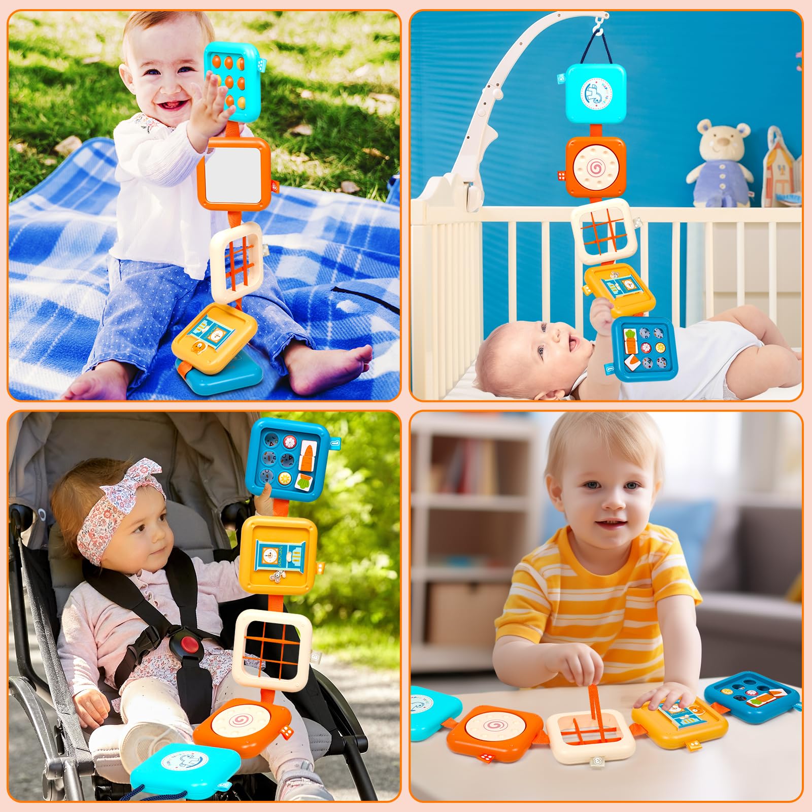 Vunrahsg Busy Board non-toxic, safe play surface features