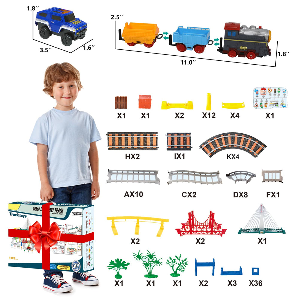 Vunrahsg electric train set gift-ready packaging ideal for gifting