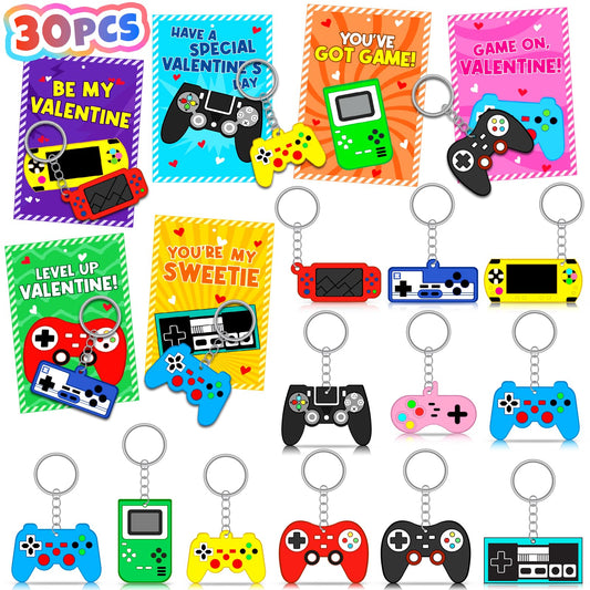 Vunrahsg video game keychains collection with 11 designs for classroom exchanges.
